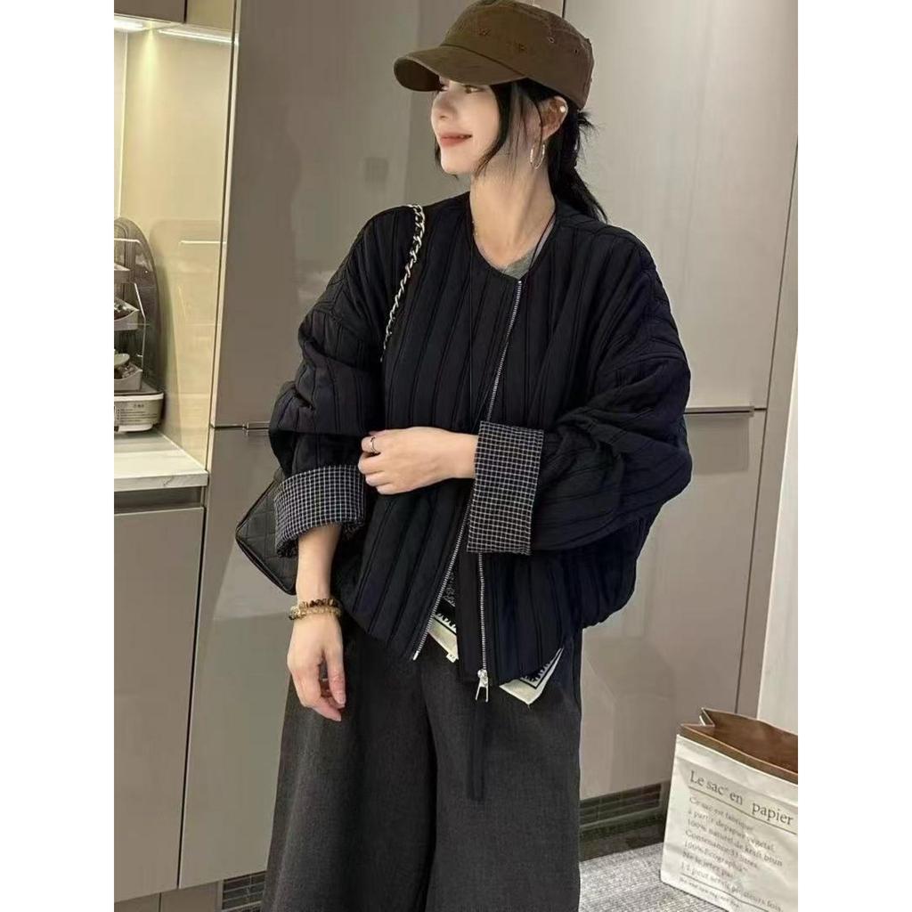 Women's High-End Lightweight Quilted Baseball Jacket - Small Size, Autumn 2025 Collection