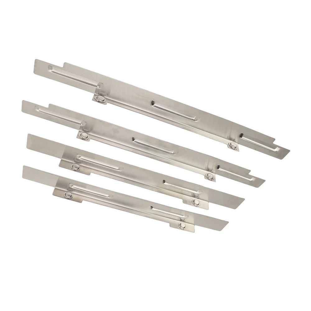 4 Stück 36 Zoll Edelstahl Windschutz Edelstahl Windschutz Schild Flache Grillplatte