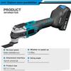 New Renovation Power Machine Multi-function Tool Brushless Electric Oscillating Variable Speed Trimmer Saw