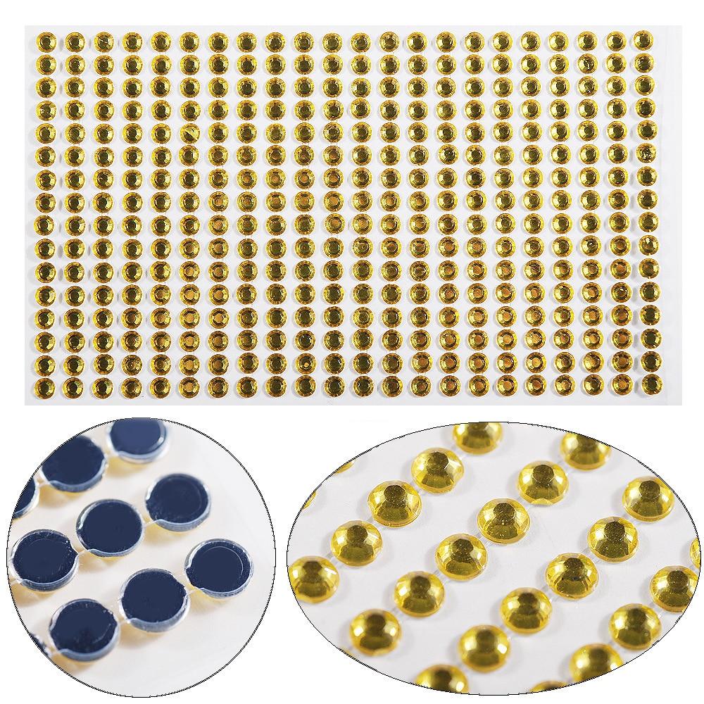 3-6mm Electric syllable face stickers eyebrows face stickers diamond nail art pearl stickers masquerade face decoration diamonds