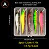 5pcs/box Fishing Lure13.7g/10g Minnow Crankbait Wobblers 3D Eyes Perch Artificial Bait Pike Carp Bait Swim Bait Fishing Pesca