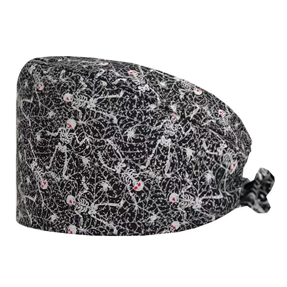 Cartoon Print Spa & Nurse Surgical Cap