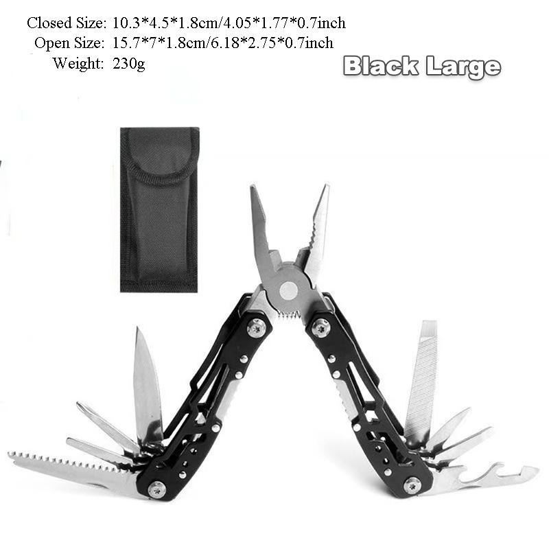 Outdoor Folding Multi-Pliers Stainless Steel Portable Emergency Survival Knife Clamp for Hunting Hiking Camping Rescue Equipment