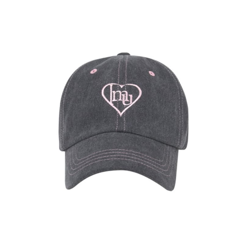 Inner Museum HEART SYMBOL BALL CAP (CHARCOAL)