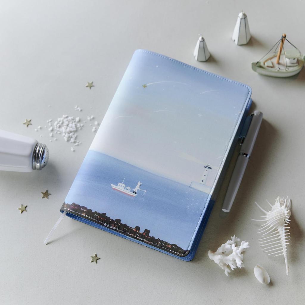 Hobonichi Großer Planer-Einband Dream the Sea Saw im A5-Format 5 Jahre (Hiroko Kubota/Der Morgen)