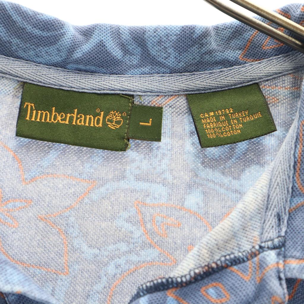 Timberland 00s Old Overall Handle Short Sleeve Open Color Polo Shirt Fawn Men's Used