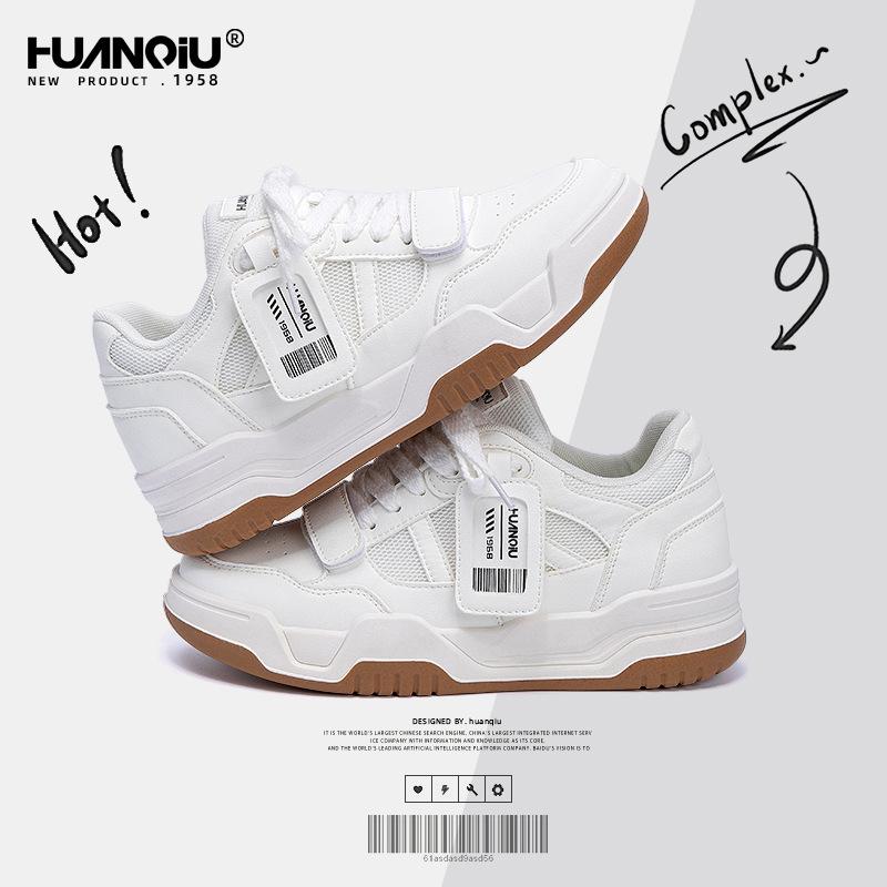 Global Heightening Little White Shoes Men's Shoes ZHQ68366G Summer Breathable New Casual Sports Board Shoes Men's