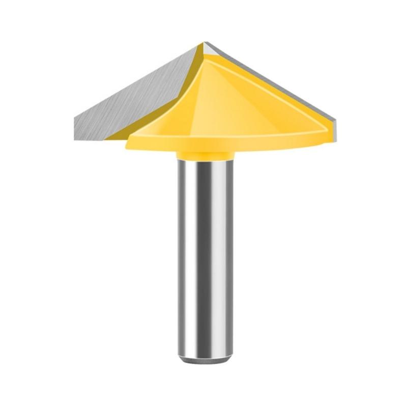 Efficient 8mm Shank V Flute Router Bit Carbide End Mill With 60 To 150 Degree Options for Profession Woodworking Project