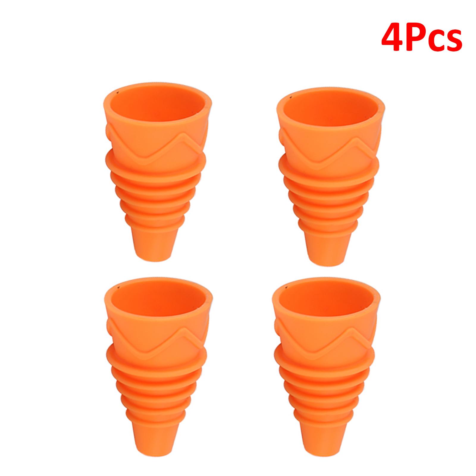 

4/6Pcs Fly Trap Insect Funnel Shape Wasp Fly Fruit Fly Safe NonToxic Silicone Insect Trap Flexible Reusable Pest Control Catcher