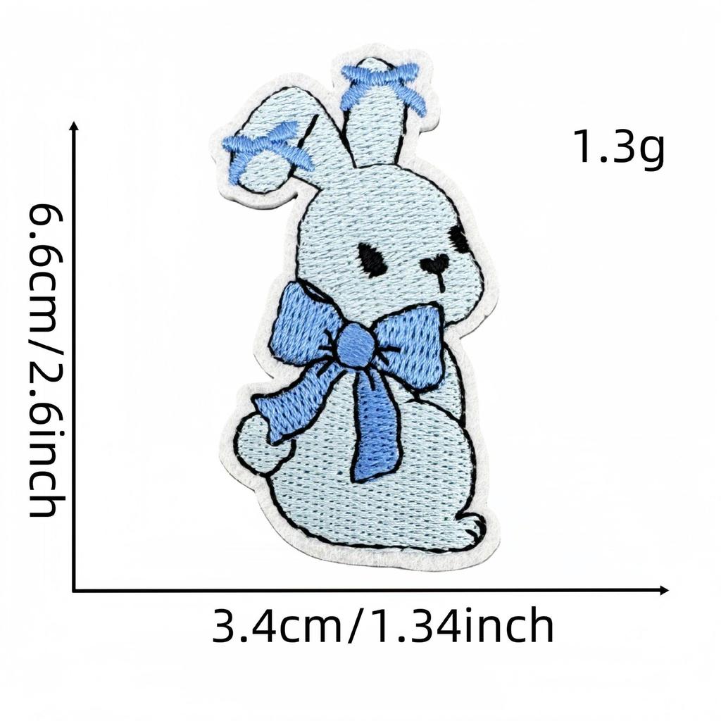 Blue Series Cute Cartoon Embroidered Cloth Patches for Jackets