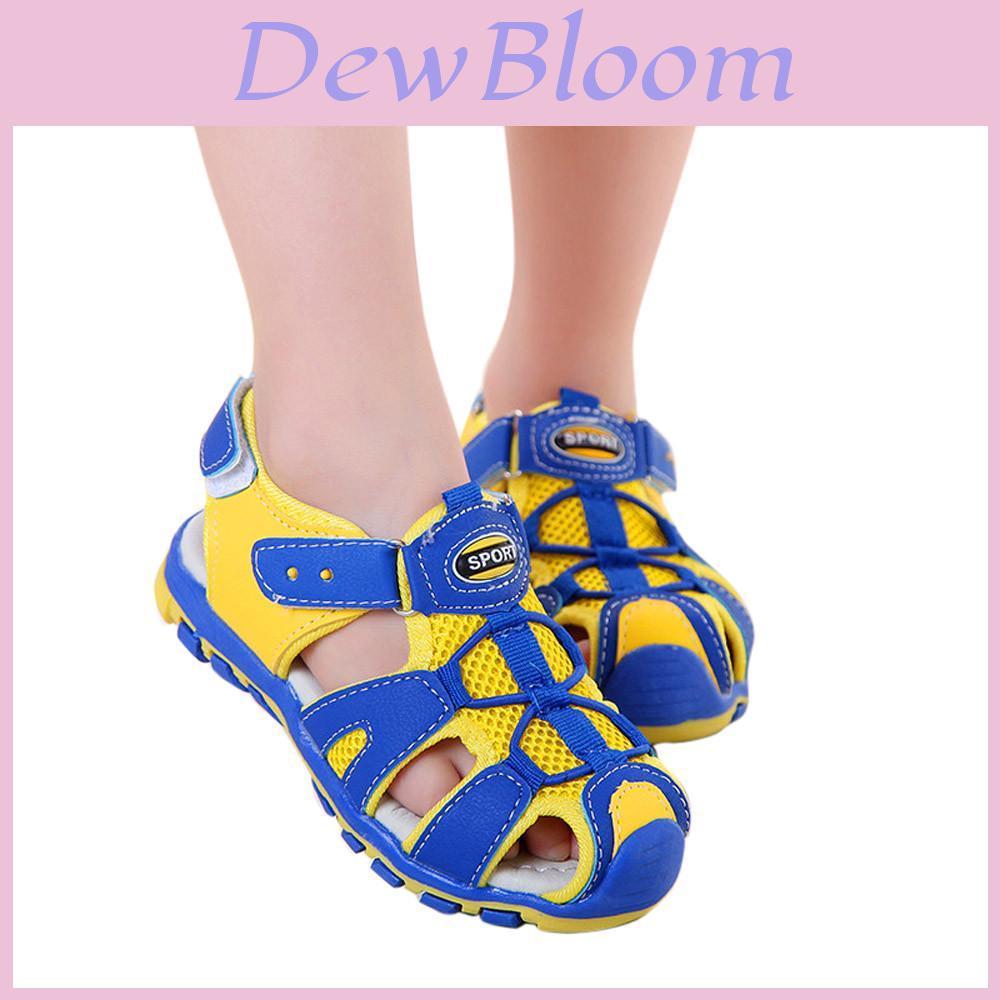 Comfortable Unisex Toddler Kids Summer Sandals With Breathable Closed Toe Design