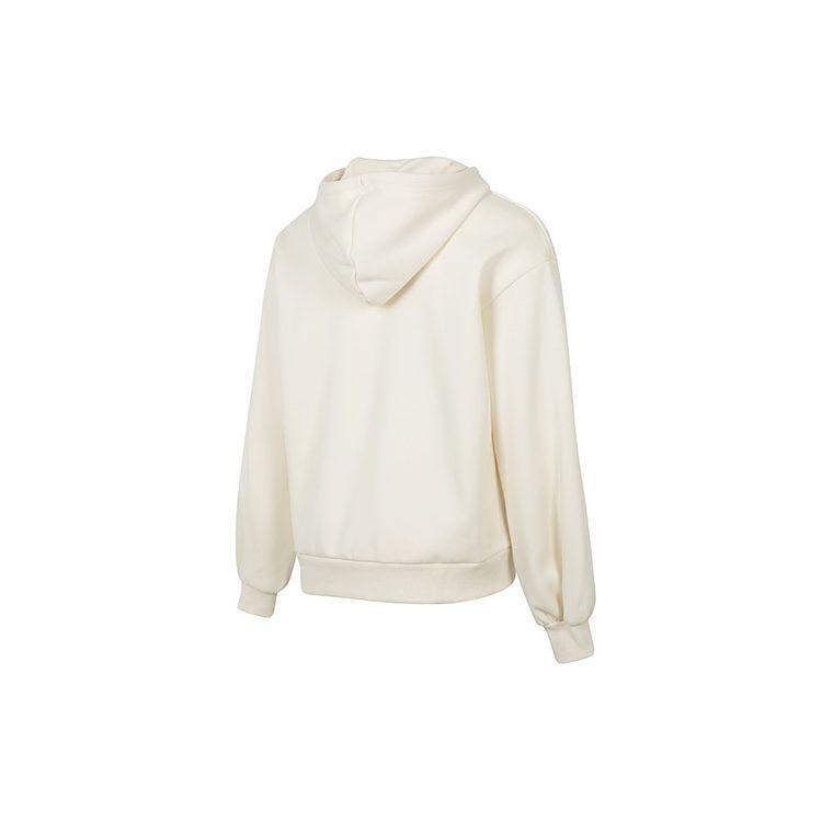 Puma Winterized Hoodie Logo Fleece Pullover Sweatshirt Women Hoodies Ivory 848251-73