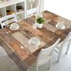 Wooden Texture Printing Rectangular Tablecloths For Table Wedding Decoration Waterproof Coffee Table Cover Anti -Stain Tablecloth