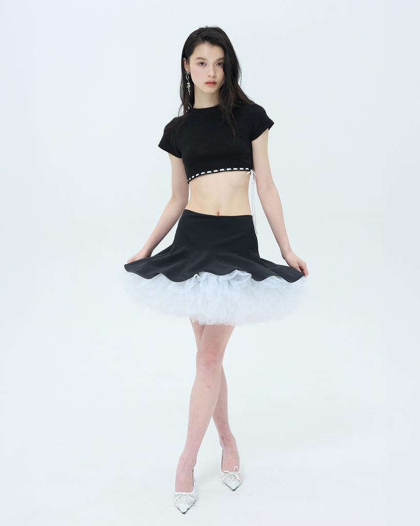Leobyui Dandelion Skirt Black