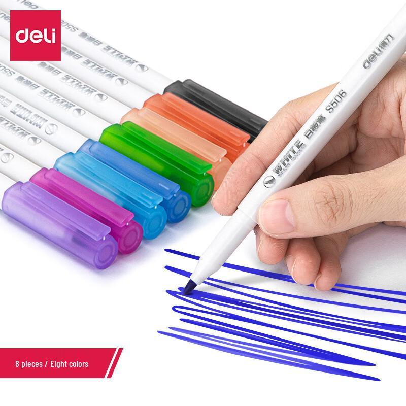 Deli S504 Erasable Colored Whiteboard Marker Pen Set