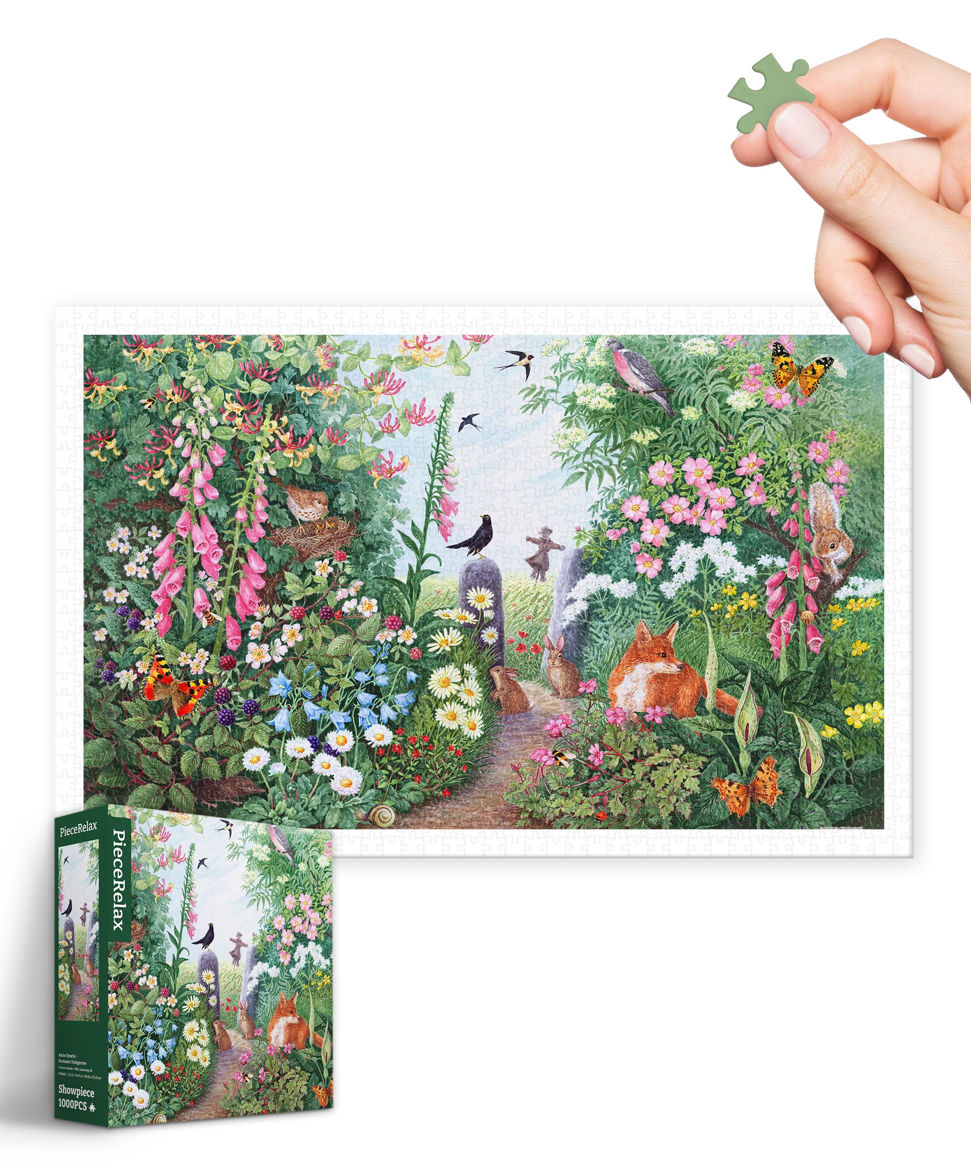 

Пластиковый пазл PieceRelax из 1000 деталей Searle Hundred Flowers в сложном для взрослых состоянии. Нет деталей. Нажмите, чтобы установить [Anne _ Bloom] (38X59см) [H3440]