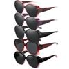 Polarized Fit Over Glasses Sunglasses Fitover Wrap Around Eyewear Anti-UV Sunglasses Unisex Eyewear Outdoor Travel Sun Glasses