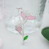 Blucome Mode Rosa Blume form Brosche Emaille kupfer Corsage für Frauen Mädchen Anzug Kragen Clip Pins Hochzeit Partei Schmuck Geschenk