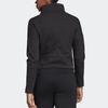 Adidas Heather Jacket With Asymmetrical Collar And Zip Women Jackets Black Grey CZ2915
