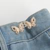 1/2Pcs Cute Four Leaf Clover Buckle Adjuster Waist Tightener Adjustable Waist Buckle Detachable Seamless Button For Pants Skirts