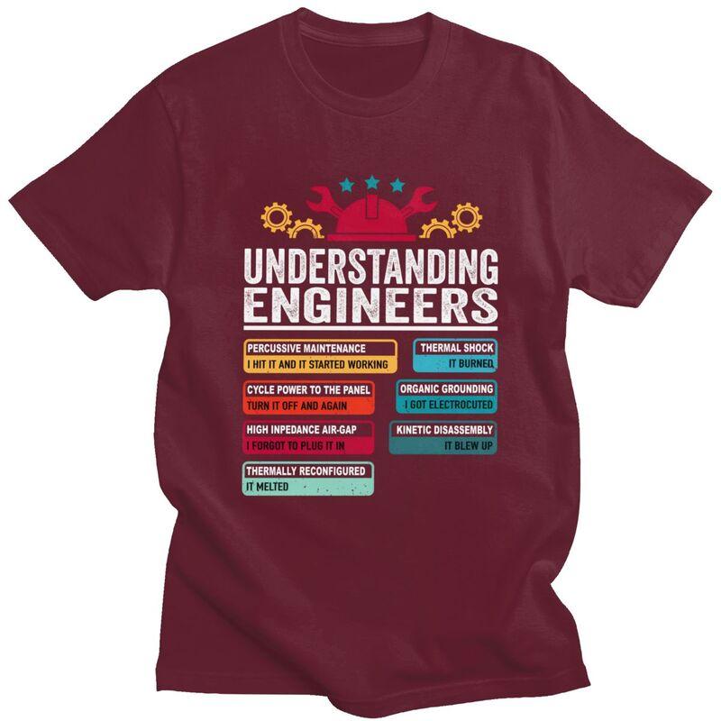 Custom Fashion Understanding Engineers Funny Engineering T Shirts Men Short Sleeve Tee 100 Cotton Oversized Tshirt Merch