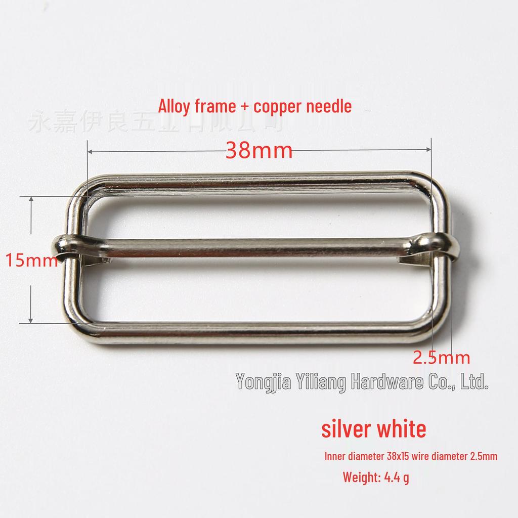 Stainless Steel Adjustable D-Ring Buckle - Copper Three-Speed Wire Pull Design