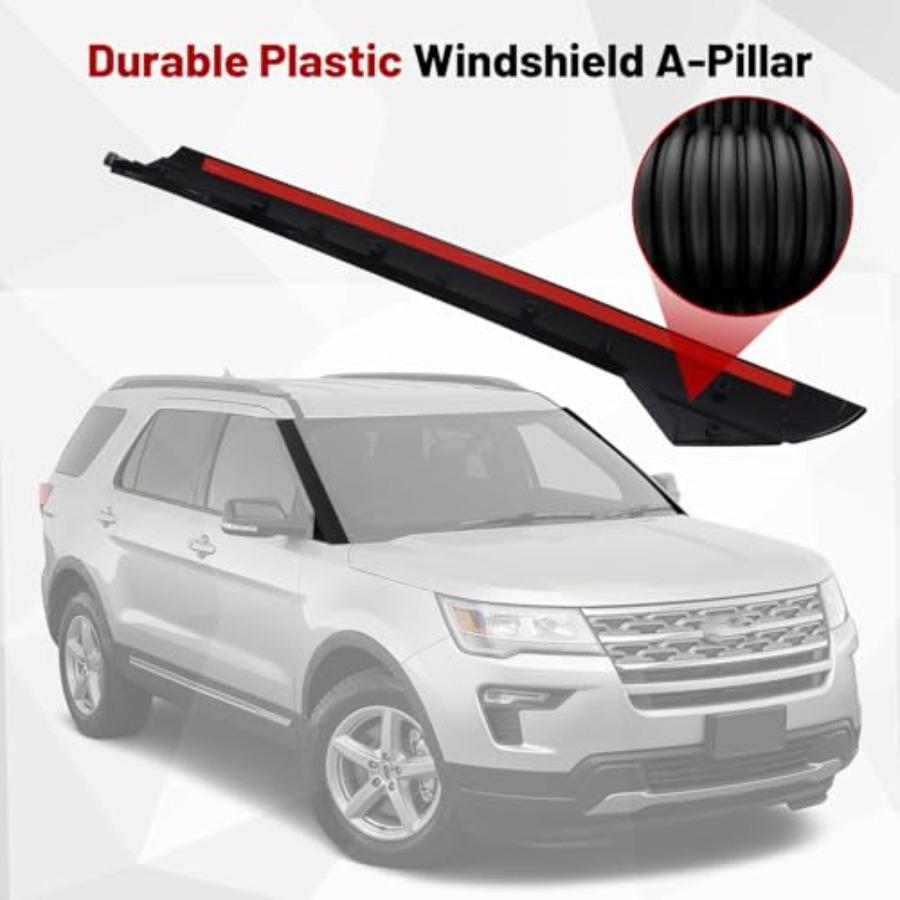 Windshield A-Pillar Molding Trim Kit Left Driver Right Passenger Side Compatible for Ford Explorer 2011-2019 Replaces 926-450 9