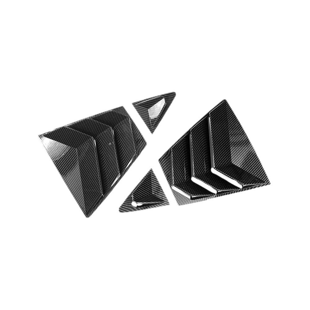 2020-2022 Toyota Corolla Rear Quarter Window Carbon Fiber Trim for Louvered Windows.