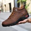 TUINANLE Handmade Leather Men Boots Outdoor Design Sneakers Man Breathable Casual Shoes Men Ankle Boots Fall Plus Size