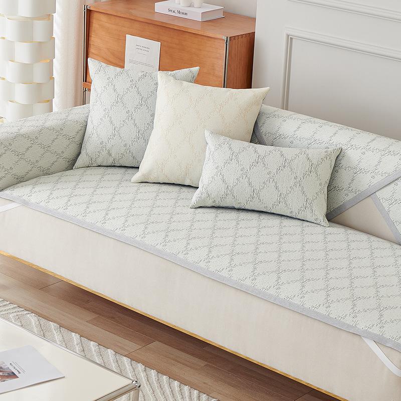Ice Silk Sofa Cushion Summer Cool Cushion Non Slip Simple Seat Cushion Sofa Cover Cloth Sofa Cushion