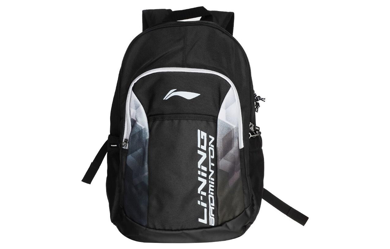 Li Ning Athleisure Polyester Backpack Regular Men s Black Gray ABSP412-1