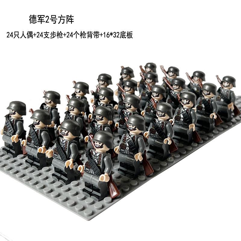 Military German, Soviet And American Legion New Doll Phalanx Set Rifle Assembly Building Block
