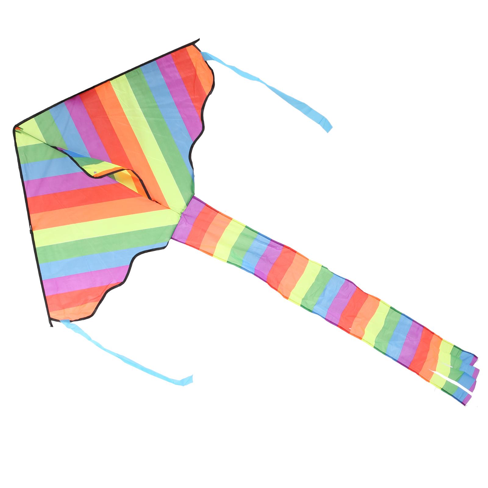 

Outdoor HighDensity FRP Rod Frame Rainbow x Long Tail Kite Entertainment Accessory