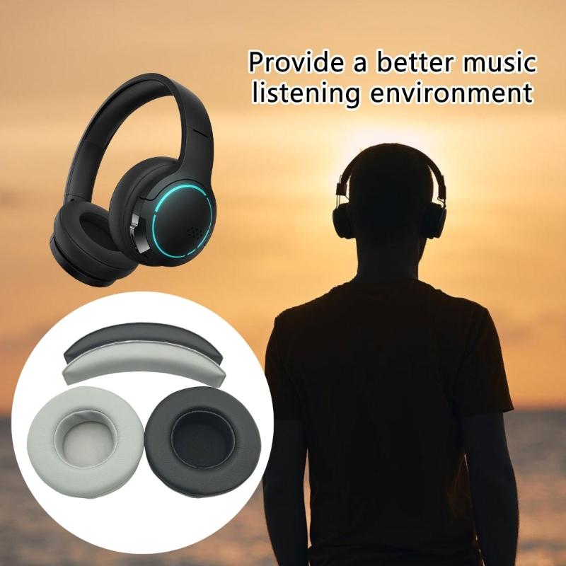 Replacement Earpads Ear Pad Ear Cushions Headband for HECATE G2BT Headphones Sponges Cover Case Repair Part