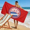 FCB Print Beach Towel, Large Soft Quick Dry Towel for Beach Camping Swimming