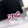 Sterling  Fashion Engagement Ceremony Accessories with Bright Zirconia Stylish Female Gorgeous Trendy Wedding Jewelry