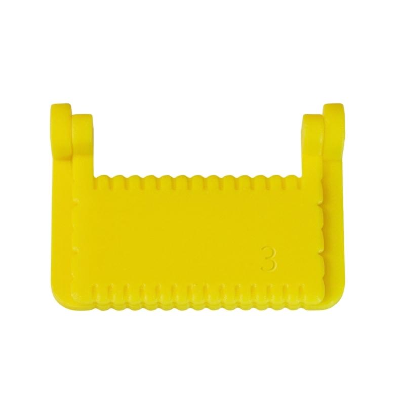 

Plastic Locking Tool For Precise Sewing Finger Guard Knitting Aid Crafting Template For DIY Garment Repair 3mm жовтий