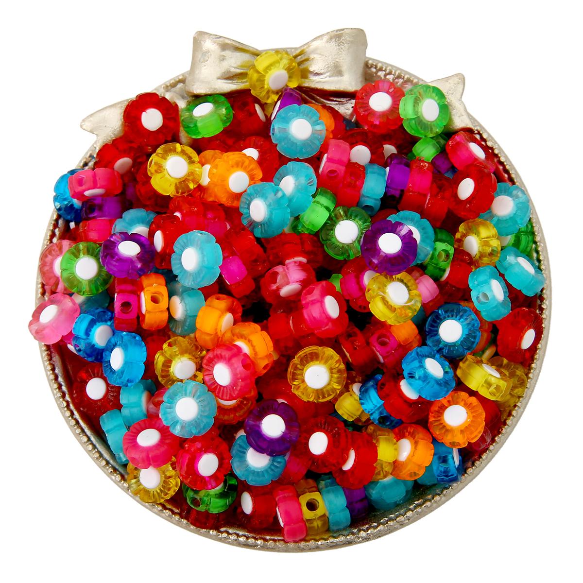 

500G Acrylic Beads Star Butterfly Flower Beads Charms Bracelet Necklace for DIY Jewelry Making Accessories 10mm 1800pcs