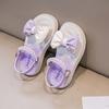 New children's beach sandals with bowknot design, soft-soled sandals for girls2026Princess style anti-slip Korean version