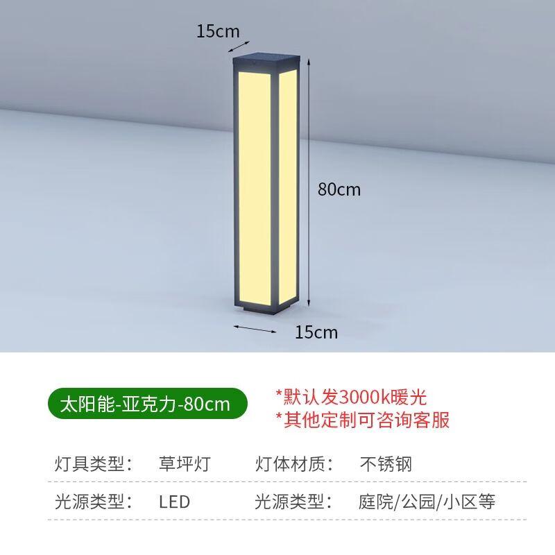 Solar Stainless Steel Outdoor Garden LED Light