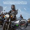 Q68-Max Helmet Bluetooth Headset with IP56 Waterproof, TFT Display, 16H Battery Life, 500m Intercom for Motorcycle Riders