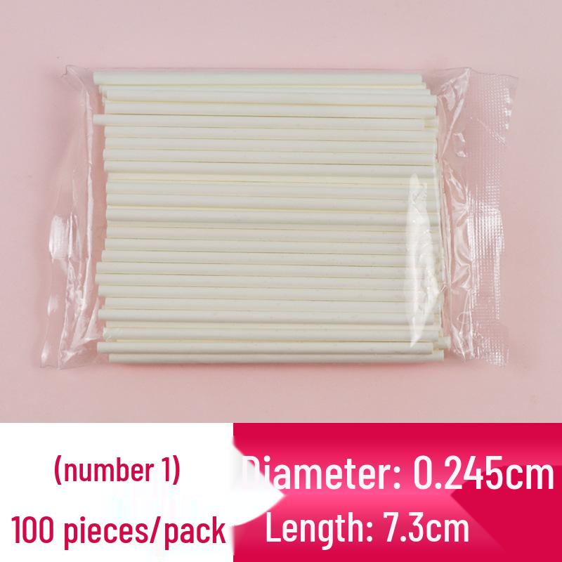 Baking DIY Lollipop, Candy, and Cake Skewer Food-Grade Paper Sticks