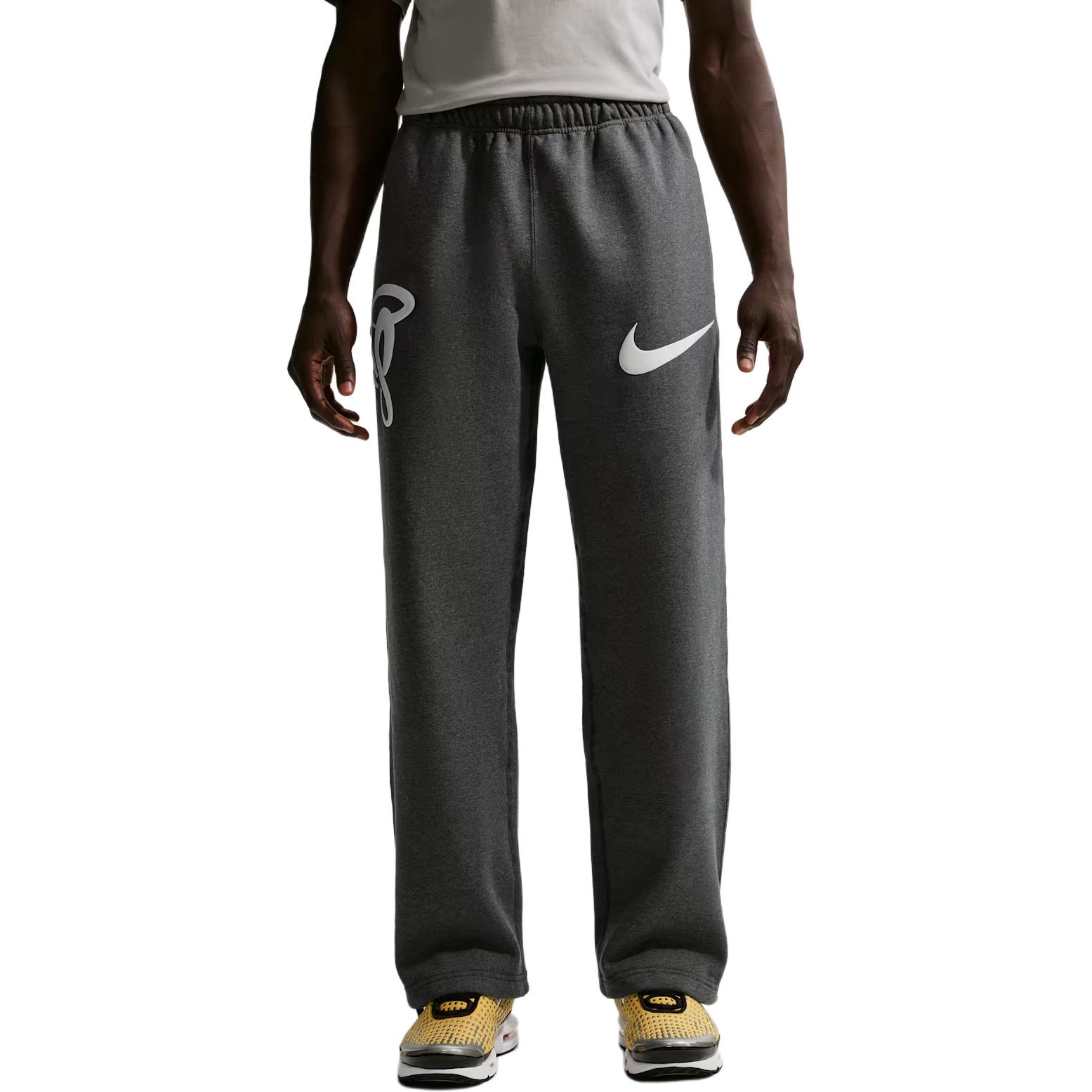 

Nike x Central Cee Solo Swoosh Street Style Velvet Straight Fit Comfortable Soft Elastic Casual Pants Men s IQ0534-063 L