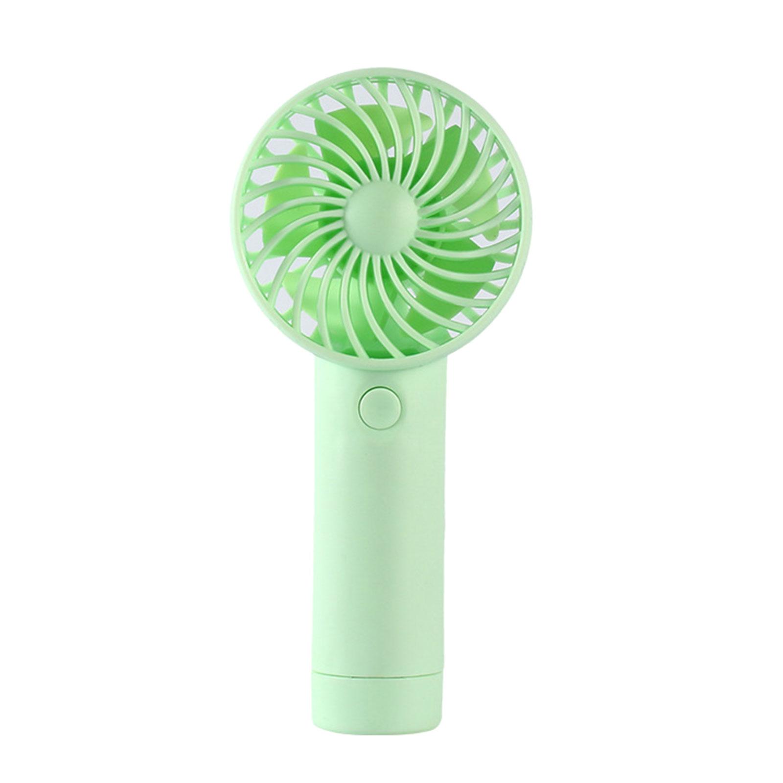 

Карманный USB-вентилятор Мини-вентилятор Перезаряжаемый USB-вентилятор Ручной вентилятор Ручной вентилятор с 3 скоростями, идеально подходит для путешествий Удобное использование зелёный