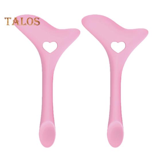 

2 шт. трафаретов для подводки глаз, шаблон для макияжа с крыльями для начинающих, многоцелевой силиконовый инструмент для макияжа глаз, аппликатор для туши и помады 2pcs розовый