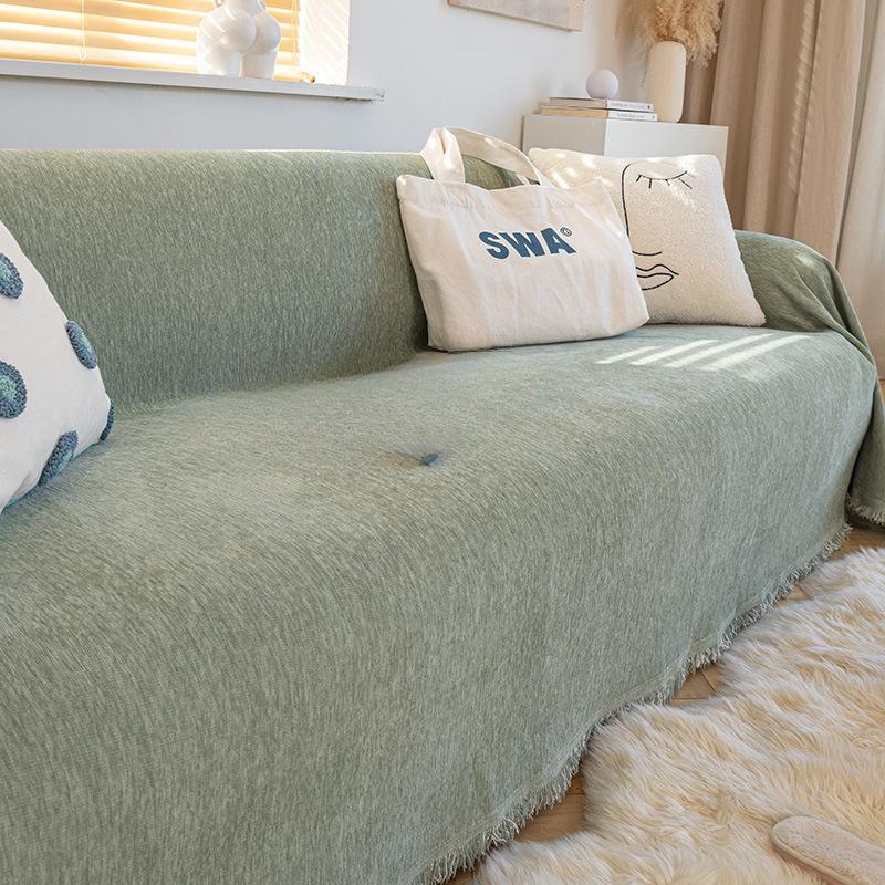 Chenille Sofa Cover Cloth Four Seasons Universal Full Covered Oversized Sofa Towel Anti-Scratching Cushion