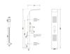Shower panel tap - Nickel plated