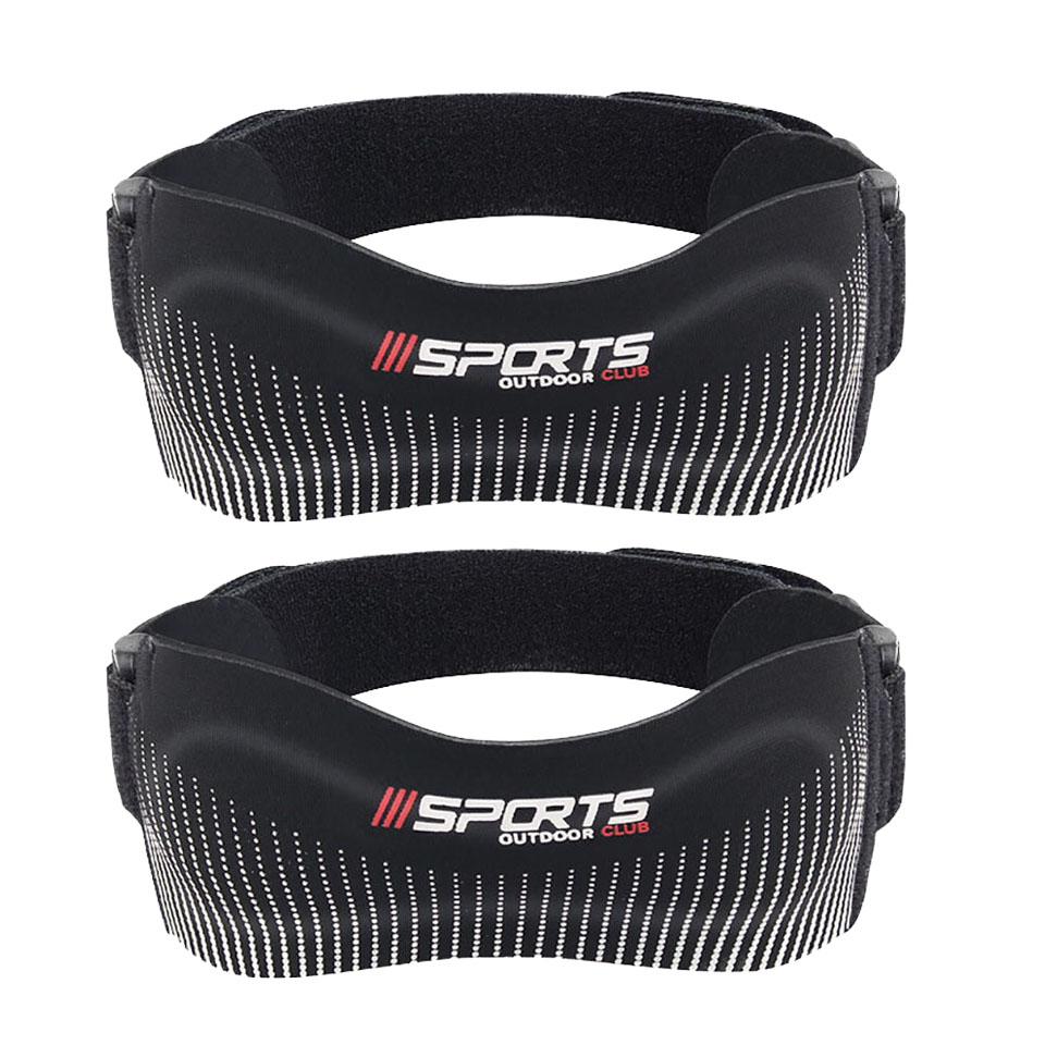 Gobygo 2Pcs Patella Strap Outdoor Sports Running Shock Absorption Jump Rope Compression Knee Pads Adjustable Knee Sleeve Unisex