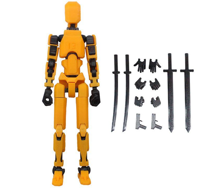 3D Printed 13-Joint Movable Mannequin Doll - DIY Full Body Decompression Ornament Figurine