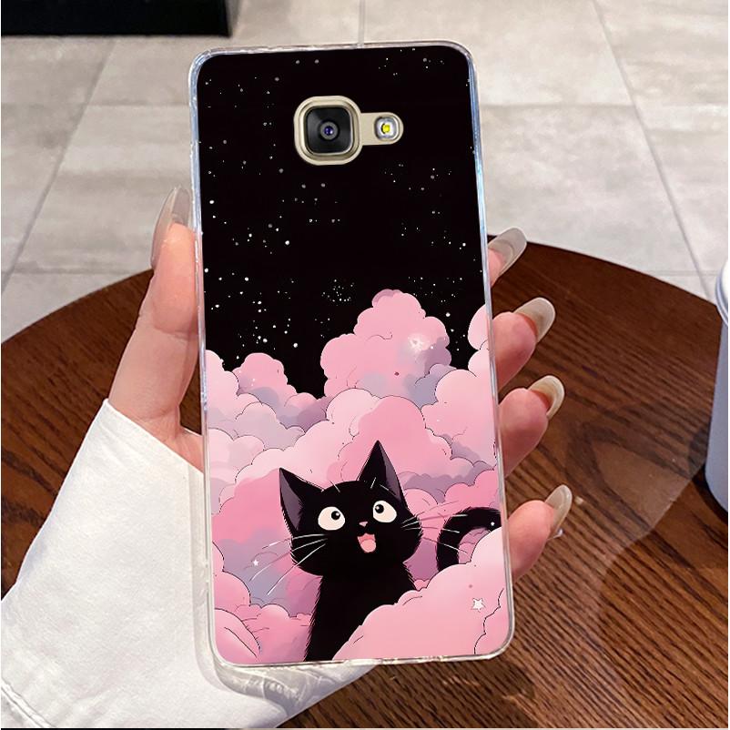 Case For Samsung Galaxy A5 A7 2016 2017 SM-A510F SM-A520F SM-A720F Cover Clear Luxury Cute Love Rabbit Funny Soft TPU Phone Case